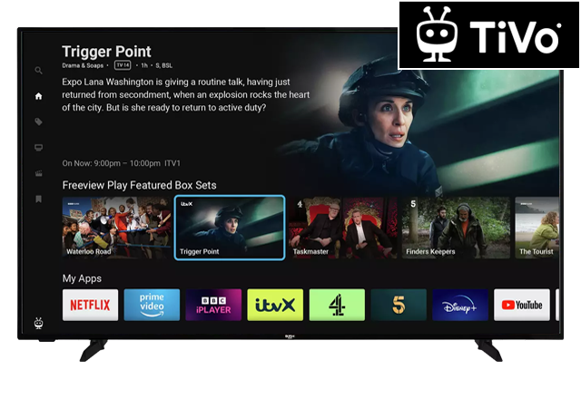 TVs TiVo 43 Inch Smart 4K UHD HDR LED Freeview TV — 9511136